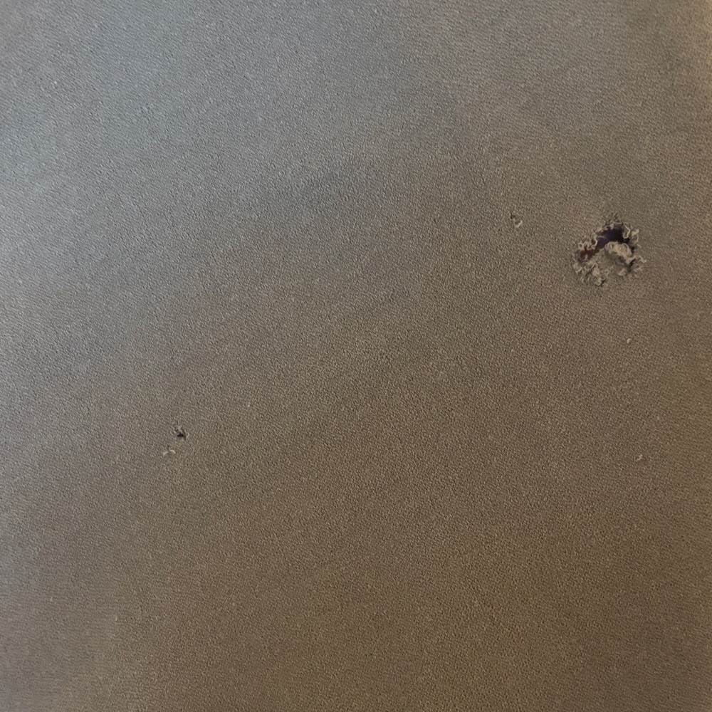 Vince Olive Midi Dress - has hole and missing belt - Picture 9 of 10